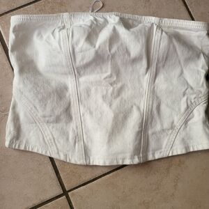 White Denim Universal Thread 10 Tube Top